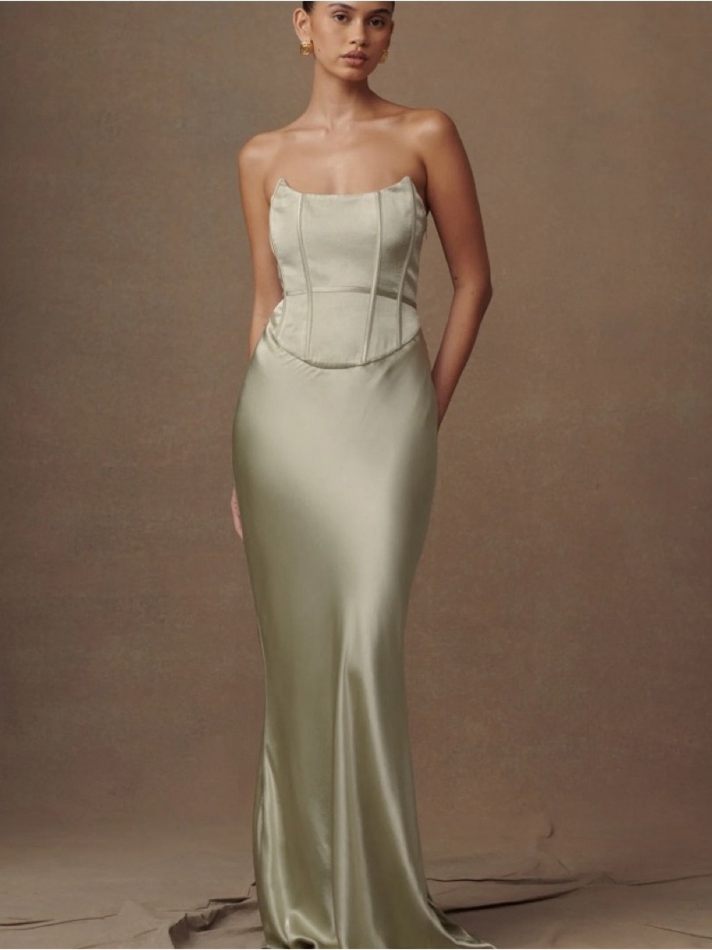 Meshki Harlow Dress Sage
